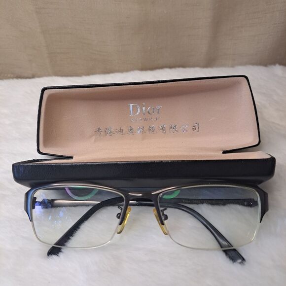 DIOR Vintage Eyewear for Men  (Prescribed) & Leather Case Chic 80's - Picture 12 of 14